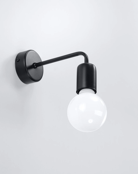 Industrialna LAMPA ścienna SL.0306 kinkiet OPRAWA loft metalowa czarna