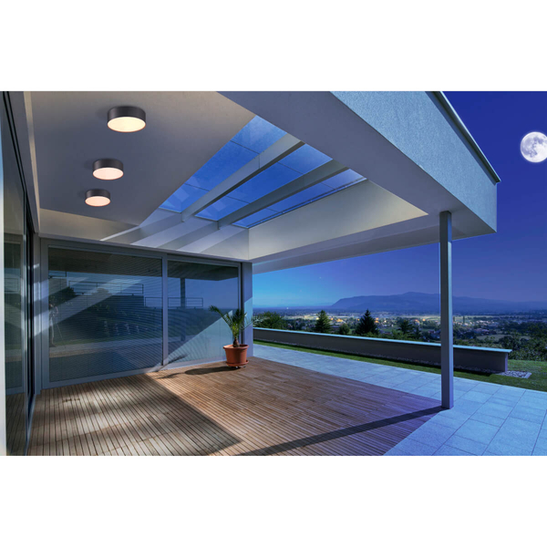 Zewnętrzna lampa sufitowa Casper AZ4492 LED 12W 3000K IP54 round szara
