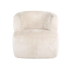 Miękki komfortowy fotel Sofia S4557 WHITE CHENILLE Richmond Interiors owalny biały