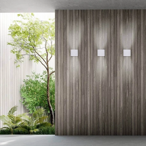 Zewnętrzna LAMPA ścienna SAPRI LP-1556/1W WH Light Prestige ścienna OPRAWA outdoor LED 6W 4000K metalowa IP54 biała