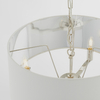 Wisząca lampa Harvey 73021 Endon na łańcuchu biała nikiel