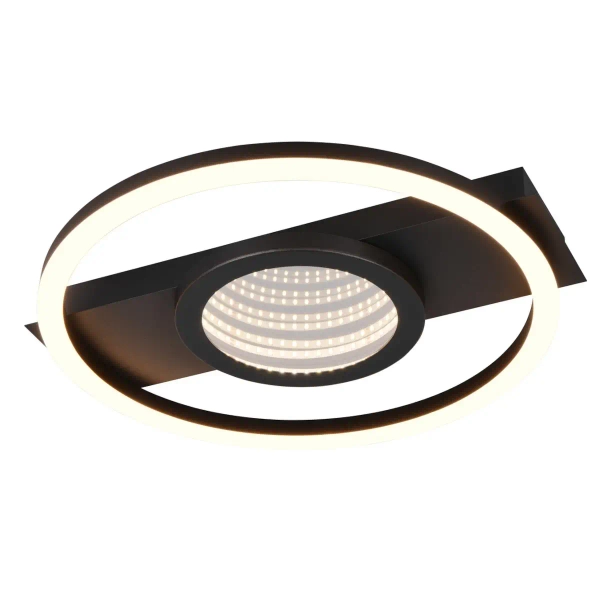 Nowoczesny plafon do salonu Wheeler R64801132 LED 16W 3000K czarny