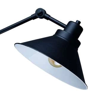 Kinkiet LAMPA ścienna TECHNO 9145 Nowodvorski metalowa OPRAWA industrialna na wysięgniku czarna biała