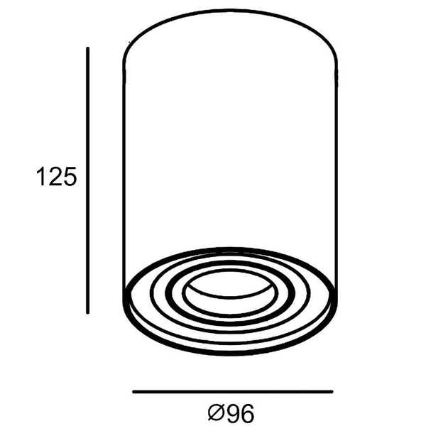 Downlight LAMPA sufitowa RONDOO SL 94354 Zumaline metalowa OPRAWA oczko SPOT tuba złota