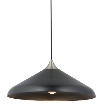 Okrągła lampa wisząca L&-196560 Light& do kuchni czarna nikiel