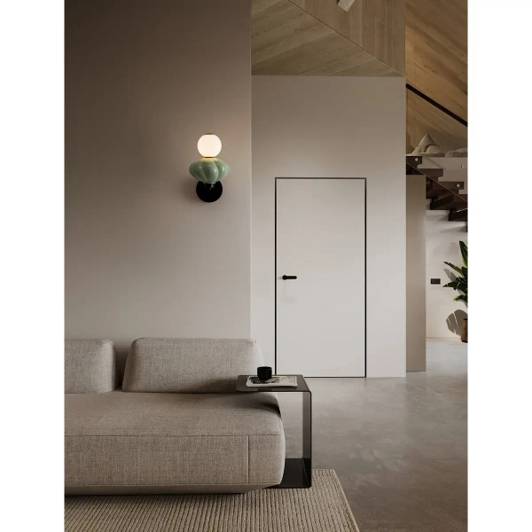 Szklana lampa ścienna do salonu CASURNO LE45226 LED 8W 3000K zielona