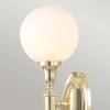 Stylowa lampa ścienna BATH-DRYDEN4-PB kula IP44 mosiądz