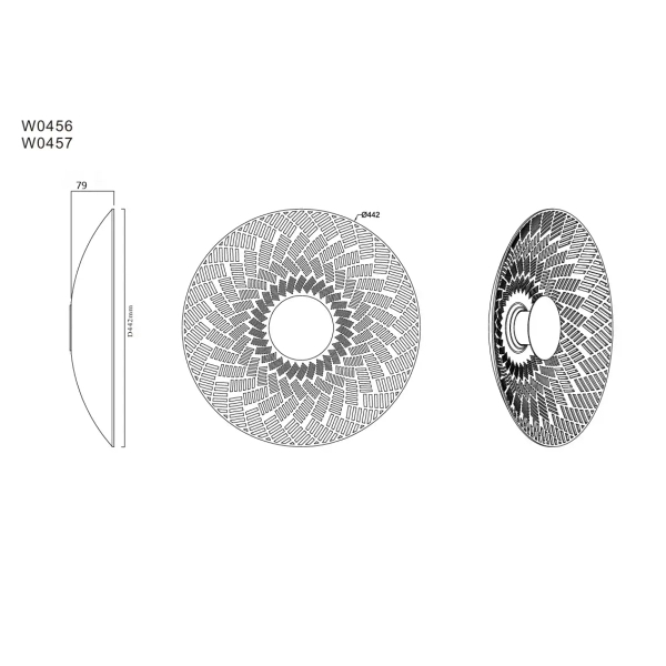Ścienna lampa filcowa na korytarz MISAKI LED 6W 3000K W0456 czarna brązowa
