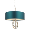 Lampa wisząca na łańcuchu L&-195224 Light& abażur morski srebrna