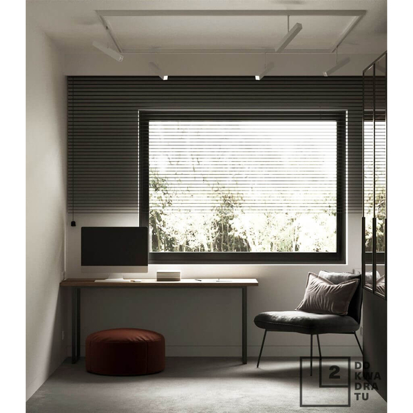 Plafon LAMPA sufitowa MITSUMA 7991 Shilo prostokątna OPRAWA metalowa do systemu szynowego biała