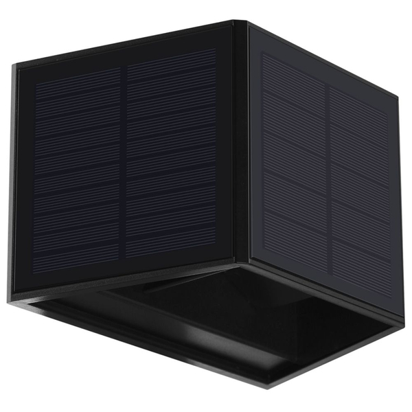 Elewacyjny kinkiet Wings EKO9098 Ekolight LED 2W 6000K solarny IP54 czarny