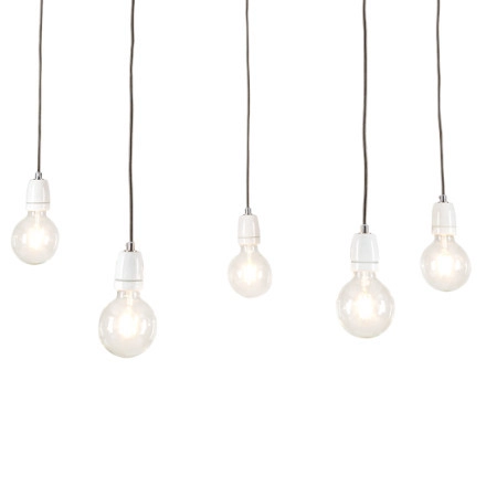 Wisząca lampa PORCIA 3181502 ceramiczna loftowy zwis pająk biały grafitowy