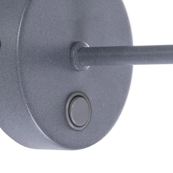 Kinkiet z abażurem Maja 1880 TK Lighting okrągły tkaninowy grafitowy