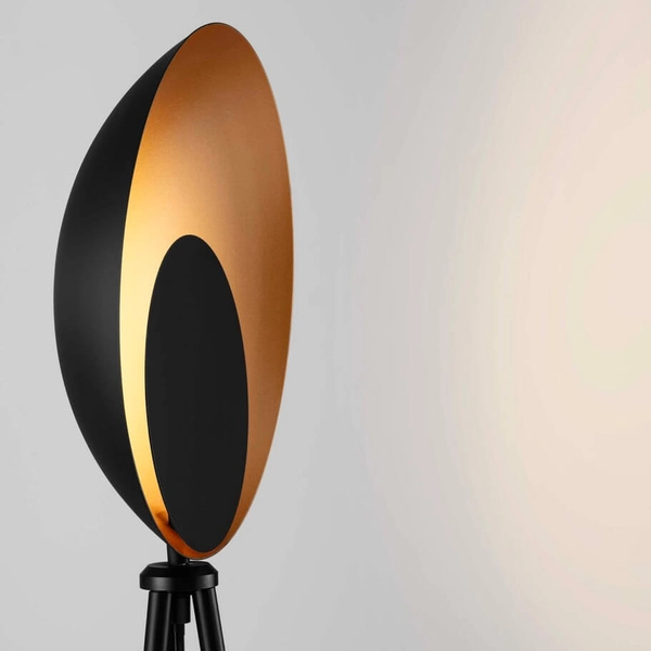 Podłogowa lampa na trójnogu CATIAMAR LE44958 LED 12W 3000K czarny złoty