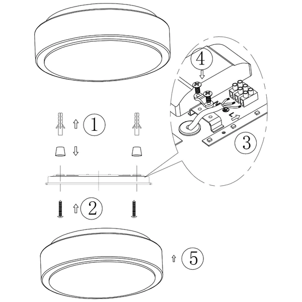 Plafon LAMPA sufitowa MOON 106353 Markslojd ścienna OPRAWA kinkiet LED 20W 3000K okrągły do łazienki IP44 aluminium biały
