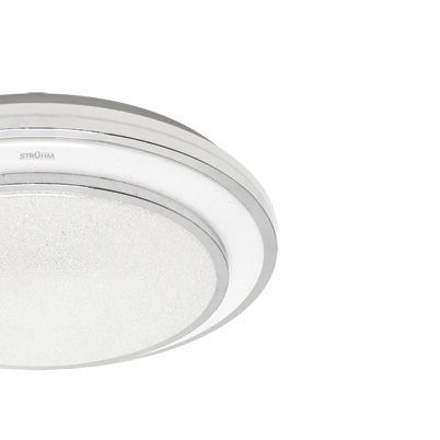 Nowoczesny plafon Gloria z pilotem LED 48W 3000-6000K IP44 chrom