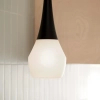 Wisząca lampa Deela KL-DEELA-P-BK nad wyspę kuchenną czarna biała
