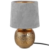 Ceramiczna LAMPA stołowa SOPHIA R50821011 RL Light abażurowa LAMPKA stojąca nocna szara złota