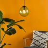 Salonowa lampa wisząca Ripple SP72-RIP8824 kula zielony czarny