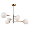 Sufitowa LAMPA molekuły EVORA PND-55342-6-HB Italux szklane kule sticks białe
