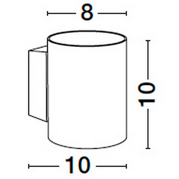 Naścienna lampa do przedpokoju SALAS LE44376 tubka sopel biała