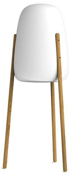 Lampa do ogrodu Rocket LUMRCK145INOUTNW drewno biała