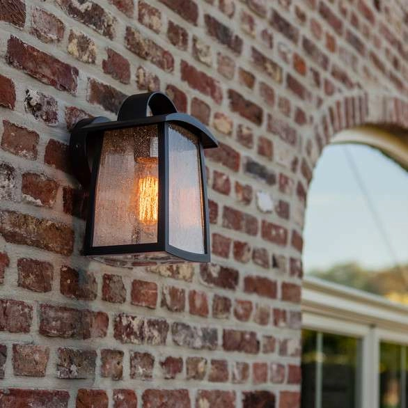 Zewnętrzna LAMPA elewacyjna KELSEY 5273601012 Lutec metalowa OPRAWA ogrodowa ścienna outdoor IP44 czarna
