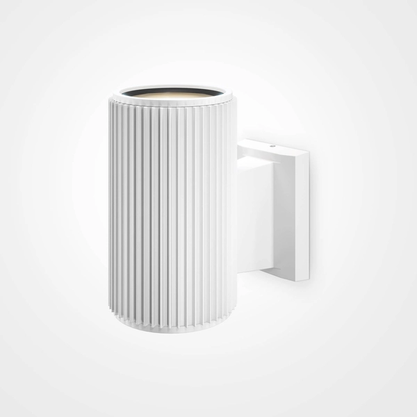 Lampa ścienna plisowa Rando O419WL-01W Maytoni na elewację IP54 biała