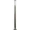 Słupek LAMPA stojąca LIVIA 200495 Polux metalowa OPRAWA zewnętrzna do ogrodu outdoor IP44 satyna