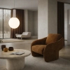 Kulista wisząca lampa TESTA beżowa biała 31-50892 1xG9 okrągła nad stół