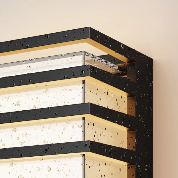 Zewnętrzny kinkiet Downing Street O020WL-L10B3K LED 10W 3000K IP65 czarna