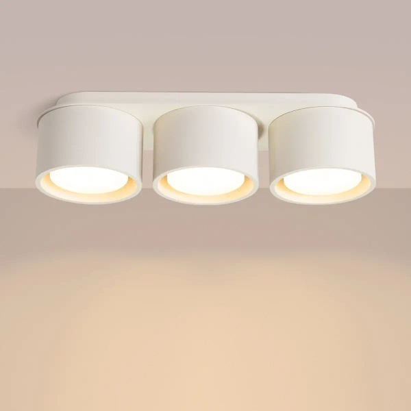 Potrójna lampa sufitowa MODO beżowa SL.2444 3xGx53 metalowy spot