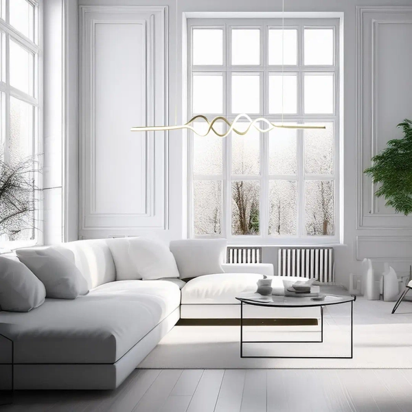 Lampa wisząca spirala ANCONA ML1575 LED 36W 4000K czarna