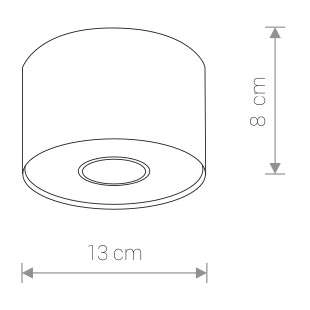 LAMPA sufitowa POINT 6000 Nowodvorski metalowa OPRAWA tuba downlight biała