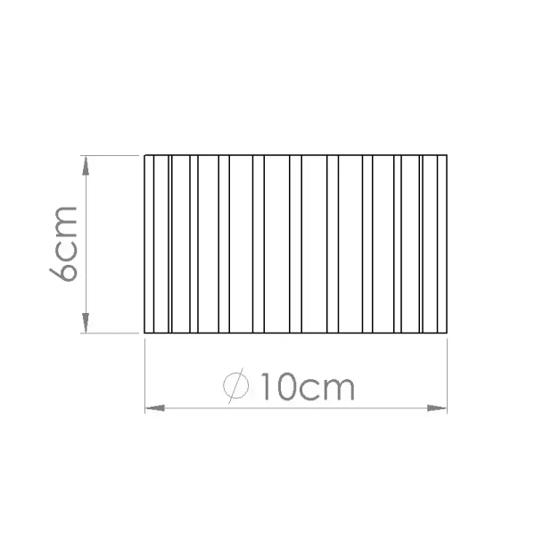 Ryflowana lampa sufitowa AURA SL.1782 do jadalni biała
