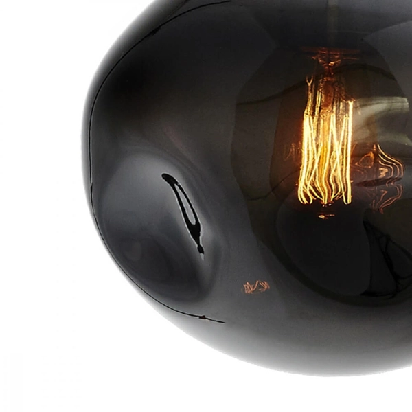 Nowoczesna lampa wisząca AVIA 11154108 Kaspa szklana czarna