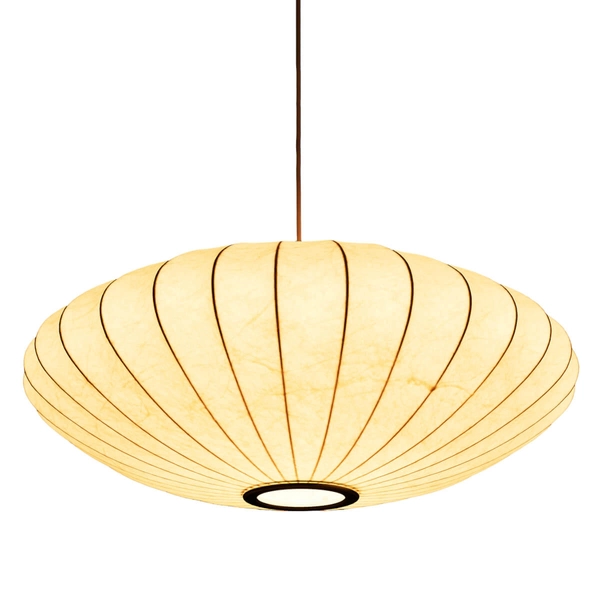 Wisząca lampa SILK ST-2328-50 Step Into Design owalna tkanina biała