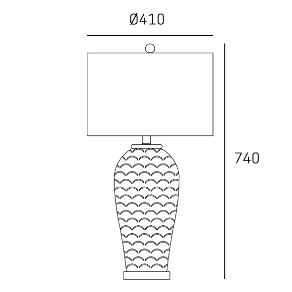 Lampa stołowa Murcia T01033BR-WH walec łuski ceramiczna mosiądz biały