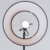 Nowoczesna lampa podłogowa Zyta AZ1849+AZ2593 ruchoma czarna aluminium