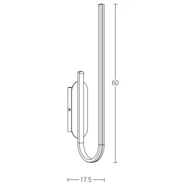 Minimalistyczna ścienna lampa 1935 LED 21W 3000K do sypialni złoty