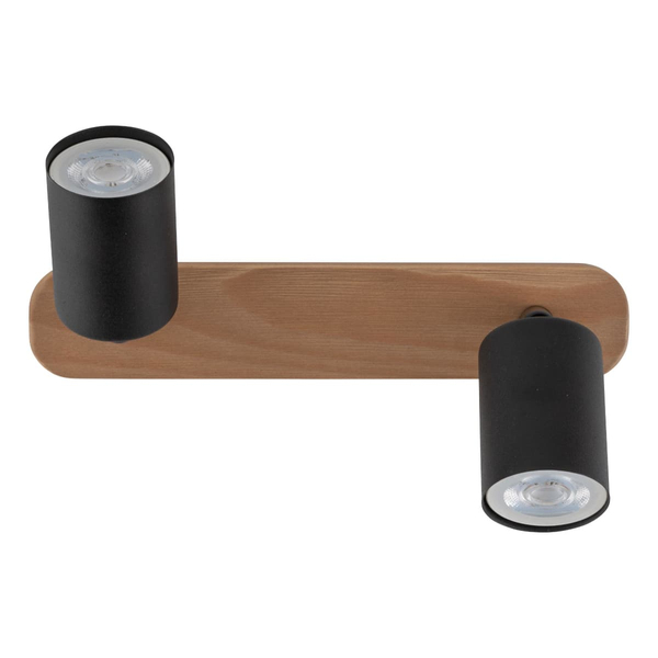 Podwójny reflektor sufitowy Top Wood 3291 TK Lighting drewniany czarny