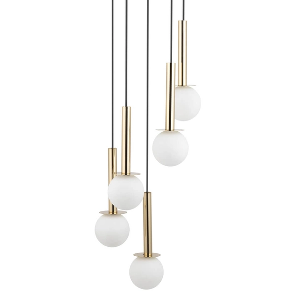 Wisząca lampa Daisy 40771 Sigma bubbles sople do jadalni złota biała