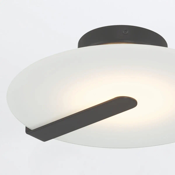 Metalowy plafon Nuvola QN-NUVOLA-F-S-BK LED 14W 3000K czarny biały