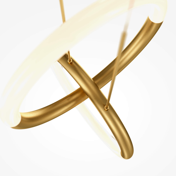 Ledowa wisząca lampa Node MOD165PL-L18G3K 18W 3000K ringi białe złote