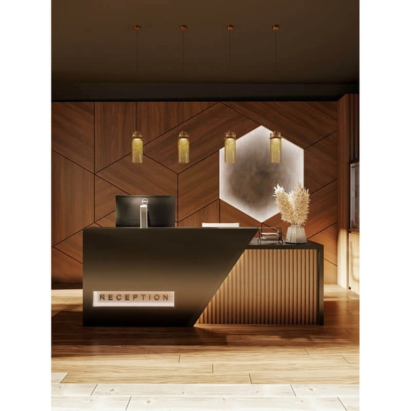 Szklana lampa wisząca tuba SIGNATURE P0602 Maxlight LED 8W 3000K mosiądz przezroczysty