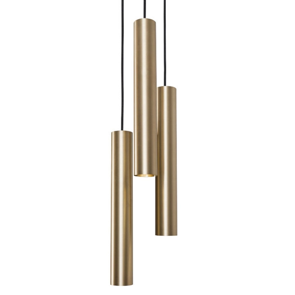 Jadalniana lampa wisząca Eye 8915 metalowa kaskada nad stół mosiądz