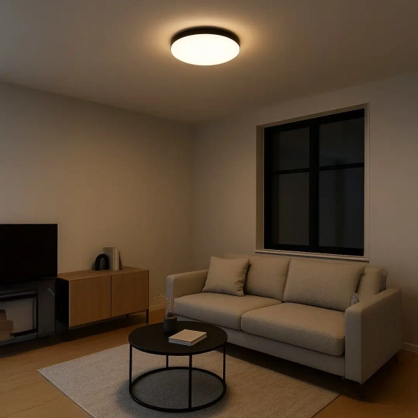 Salonowy plafon sufitowy Maya ML1831 LED 36W 4000K okrągły czarny