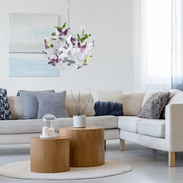 Wisząca lampa dekoracyjna Butterfly R30214017 RL Light motyle multikolor