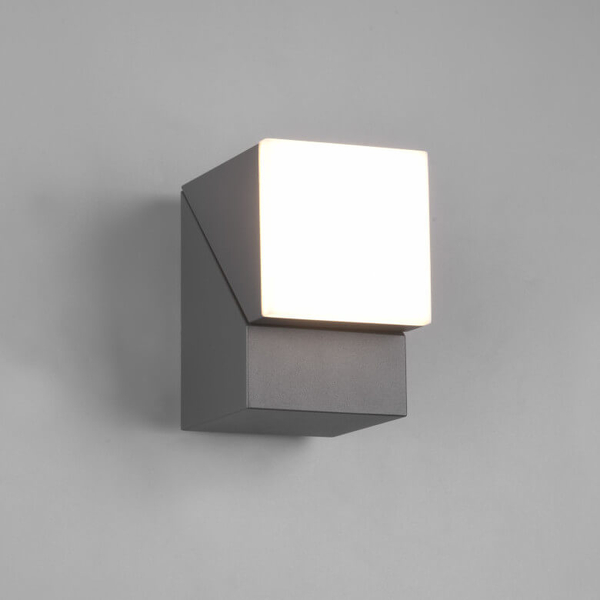 Zewnętrzna lampa ścienna HADOR DL142270660 LED 7W 3000K IP54 antracyt