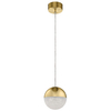 Lampa wisząca kula QN-MOONLIT-P-CG ball metal złoto